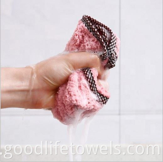 Microfiber Fleece Cleaning Hand Dish Towels For Kitchen